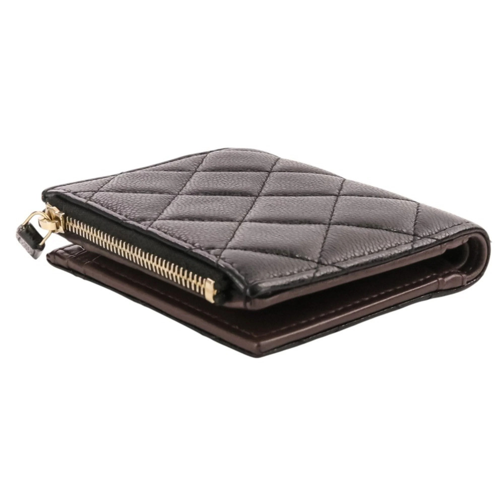 CHANEL Black Caviar Leather Logo Wallet - Picture 4 of 16